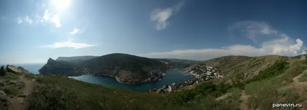 Panorama of the Balaklava bay from the Genoese fortress