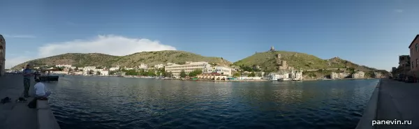 Panorama of the Balaklava bay and Balaklava