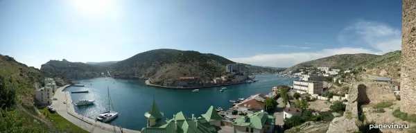 Panorama of the Balaklava bay, photo — Crimea