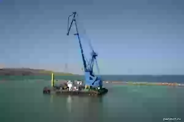 Floating crane photo - Ships