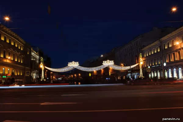 Prenew Year's Nevsky prospectus, Green bridge