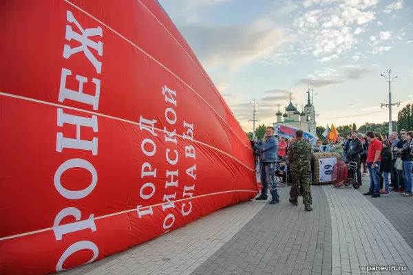 Прогрев шара перед подъёмом