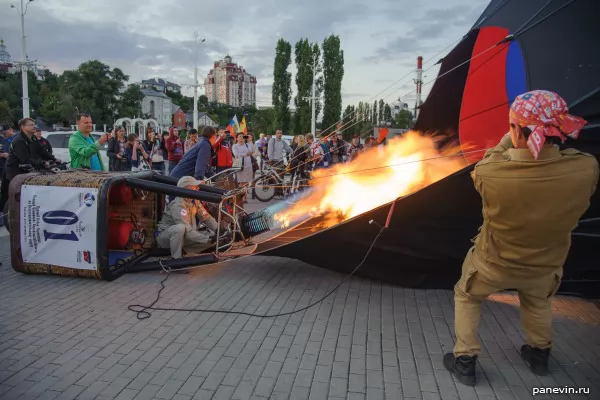 Прогрев воздушного шара