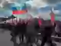 С флагом Донецкой Республики