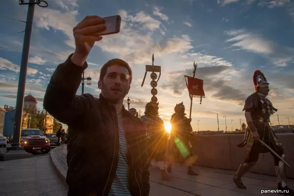 Selfie with Romans, a photo — Night of Museums