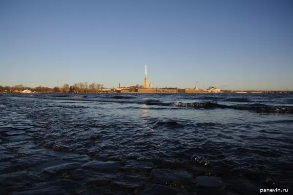 View of the fortress of St. Petersburg