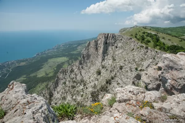View from top Ai-Petri a photo — the Nature of Crimea