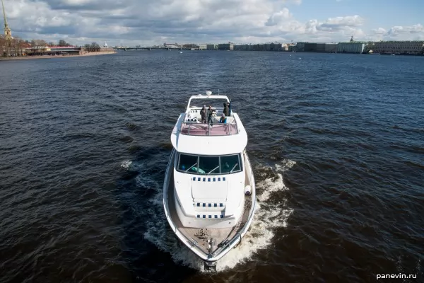 Yacht on the Neva