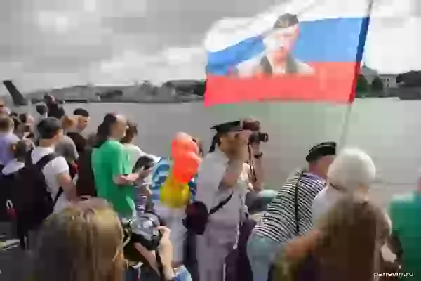 Флаг России с Путиным фото - День ВМФ