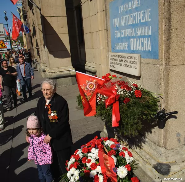 Citizens! At shelling this party of street is most dangerous!