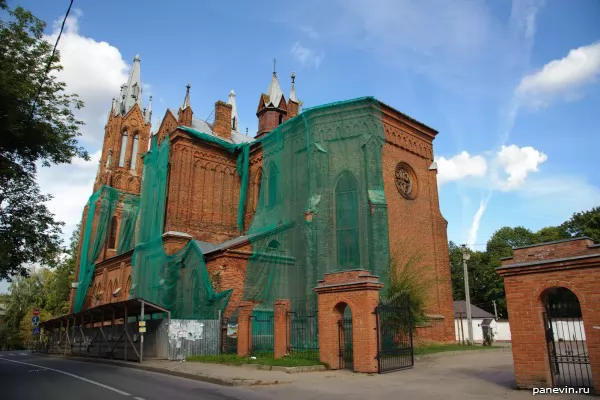 Catholic church, a view from an apse