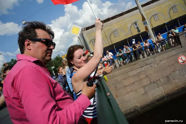 Representatives of organizers of a carnival