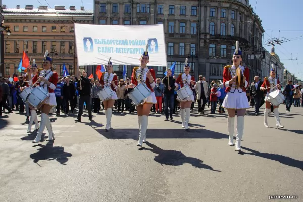 Orchestra of a column of the Vyborg area, photo — 1st of May