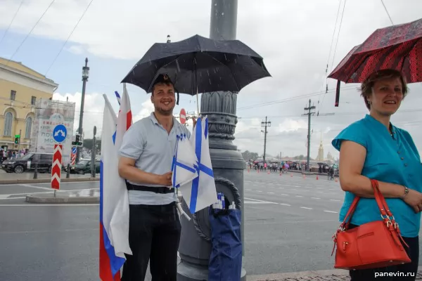 Seller of flags