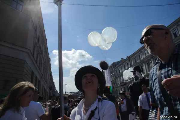 Procession of writers