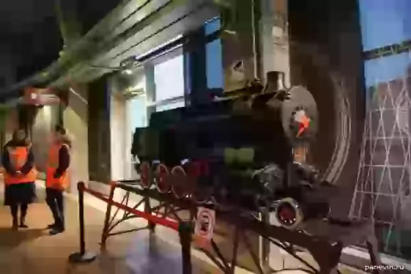 Steam locomotive breadboard model photo - Museum of Russian railroad