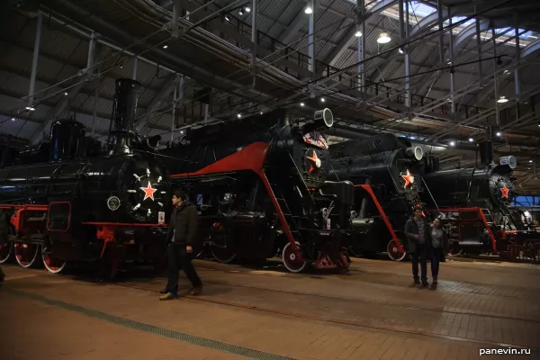 Steam locomotives of different years