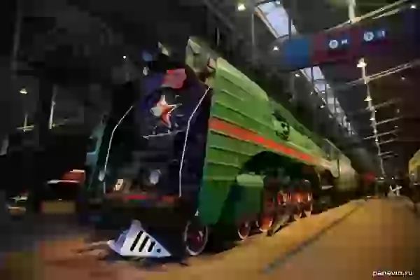 Last steam locomotive photo - Museum of Russian railroad