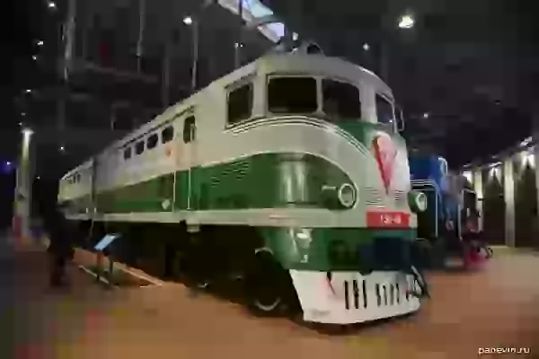 Diesel locomotive TE2-414 photo - Museum of Russian railroad