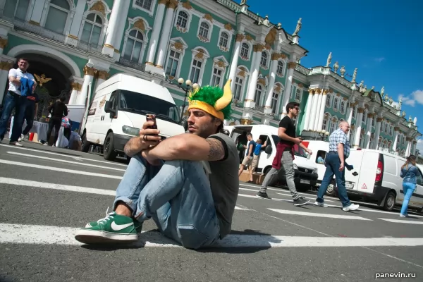 Brazilian football fan