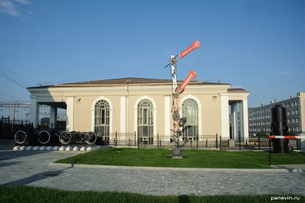 Open air exposition near the Old Station