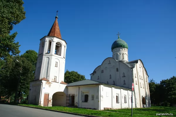 Bell Tower and the Temple of Fedor Stratilat on the Creek