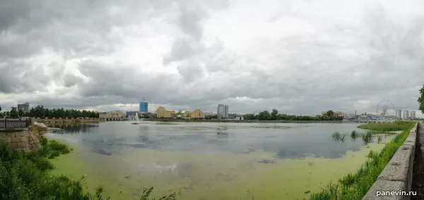 Панорама реки Миасс, Челябинск