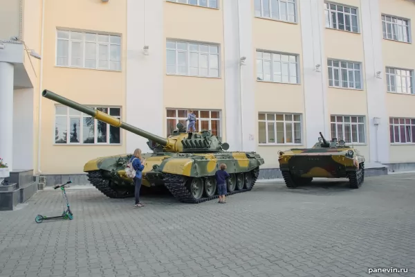 Tank T-72 and BMP-1