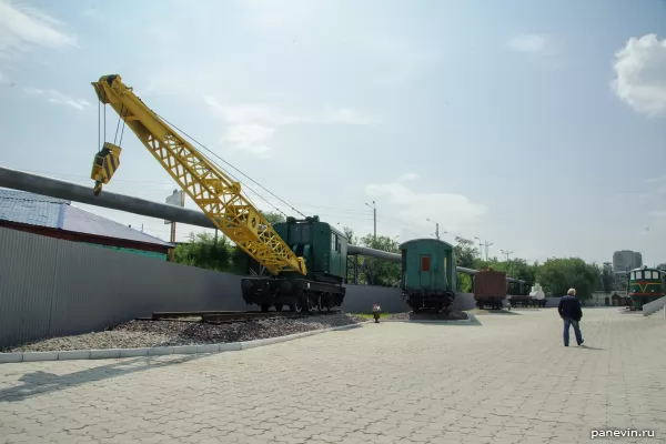 Exposition of the museum of railway transport