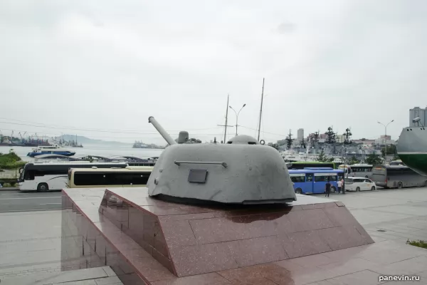 Tank tower (T-34-76) with an armored boat