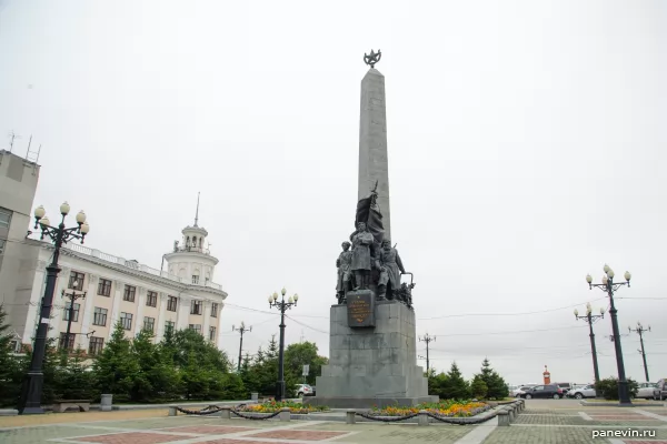Monument to the heroes of the civil war in the Far East