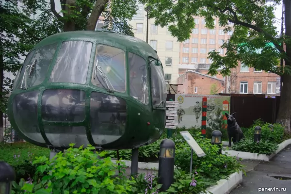 Cabin of Mi-8T helicopter