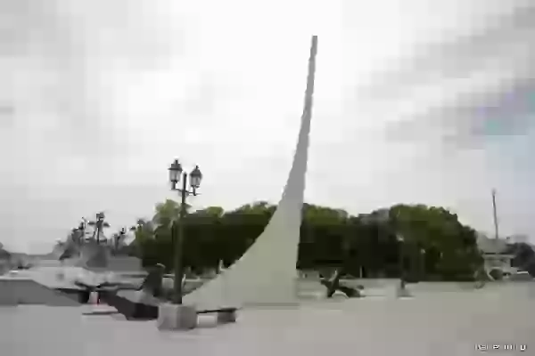 Memorial sign at the landing site of the founders of Vladivostok photo - Vladivostok