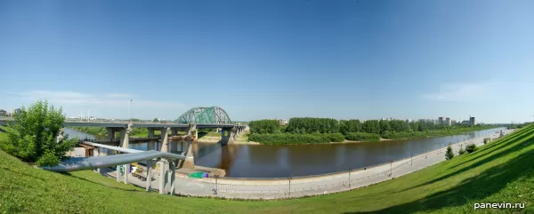 Panorama of the third stage of the embankment